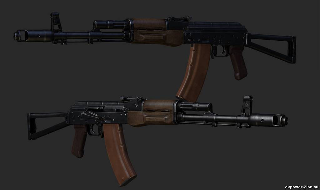 CSS AKS74 + csgo hands port