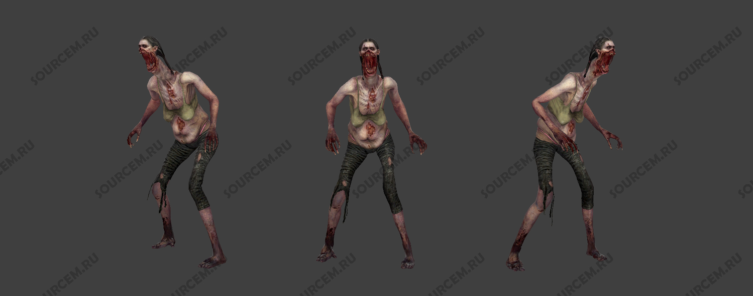 L4D2 zombie Spitter player model CSS (V34, OB)