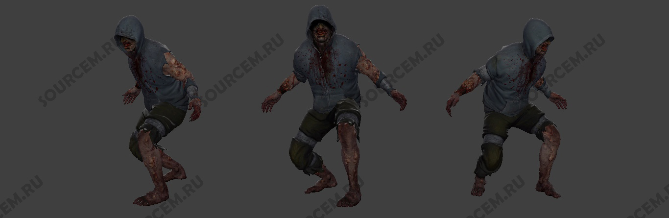 L4D2 zombie Hunter player model CSS (v34, OB) FIX